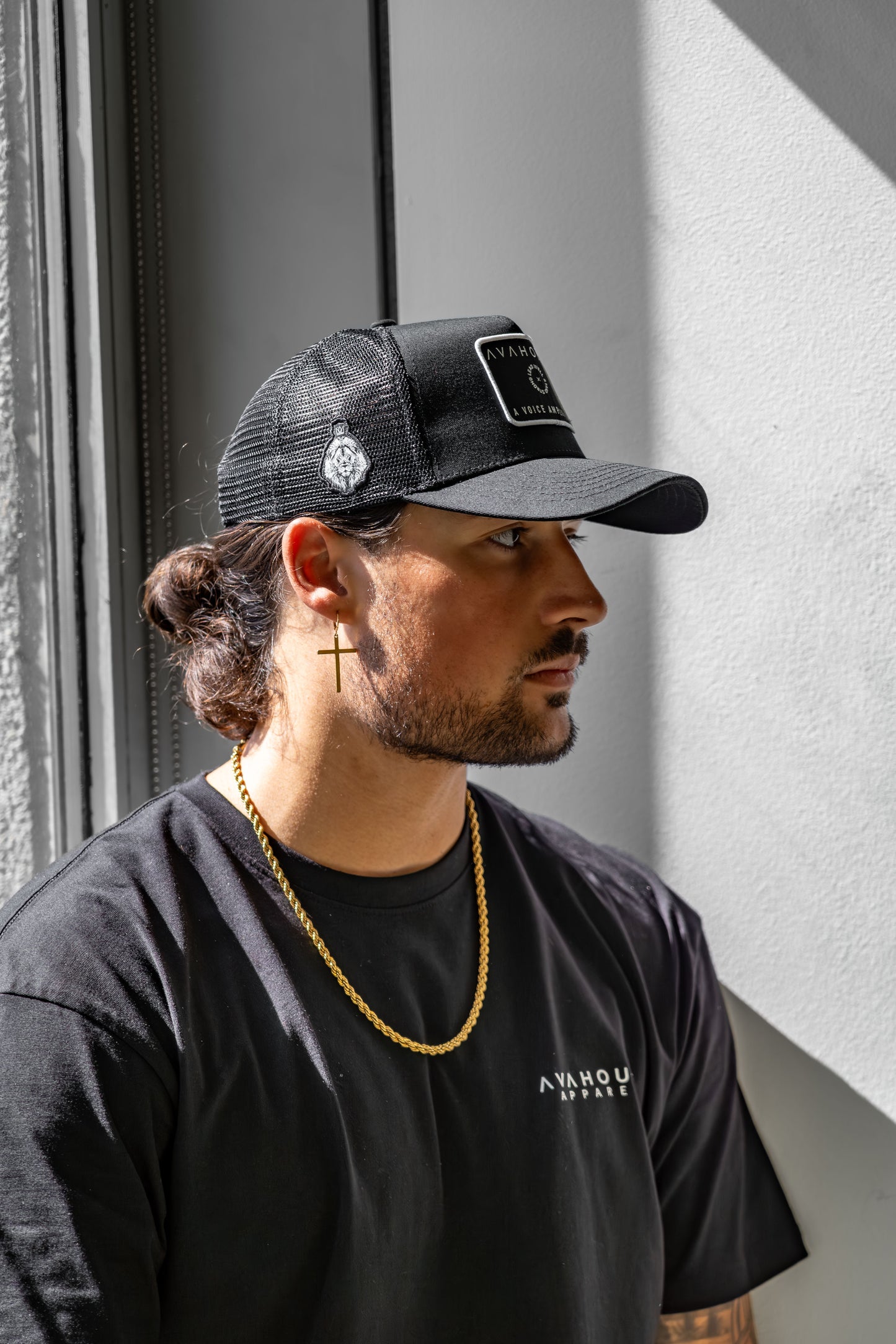 The Mantra Trucker Hat – Black | Avahouse Apparel