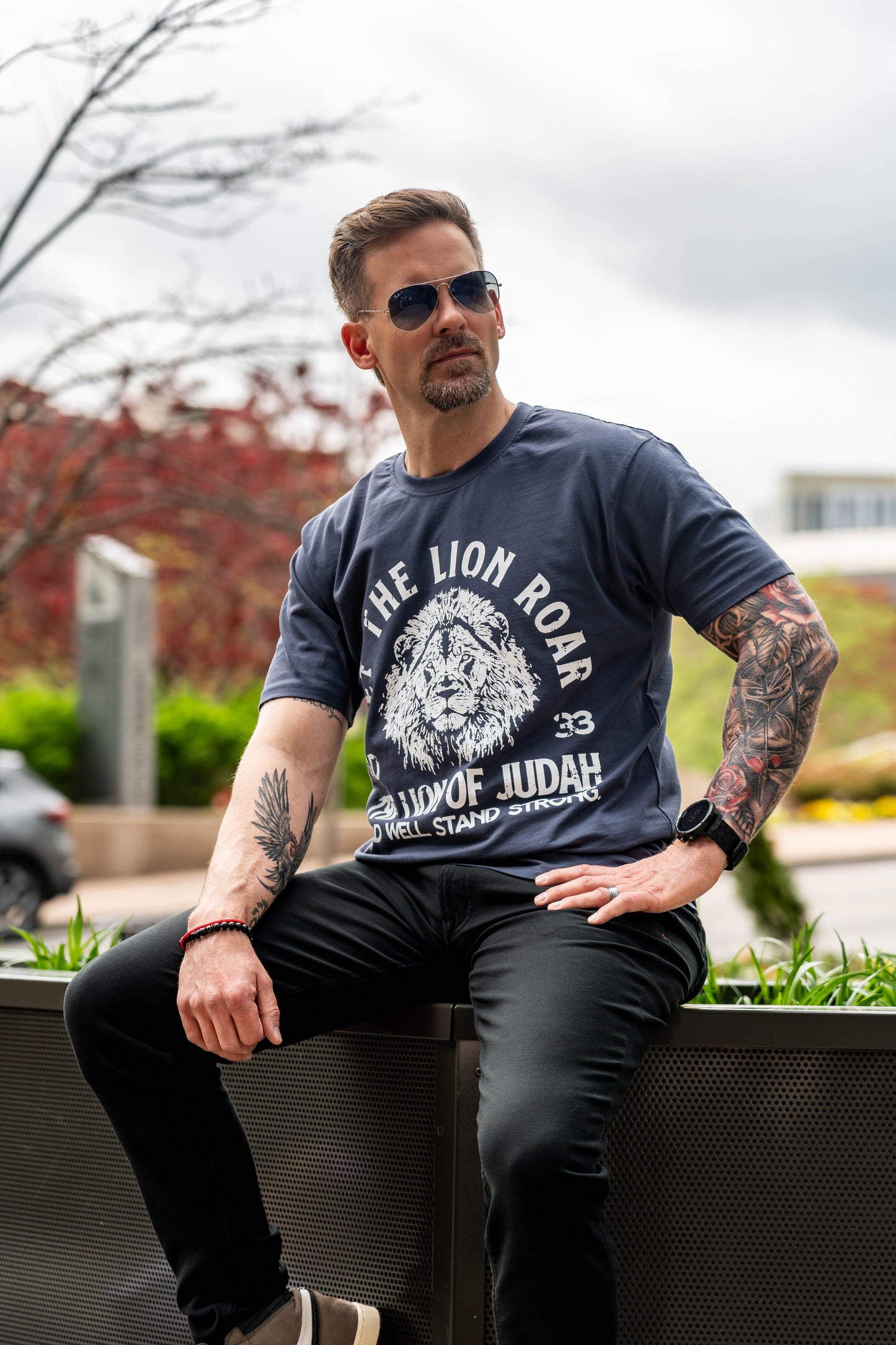 Lion of Judah Tee – Navy | Avahouse Apparel