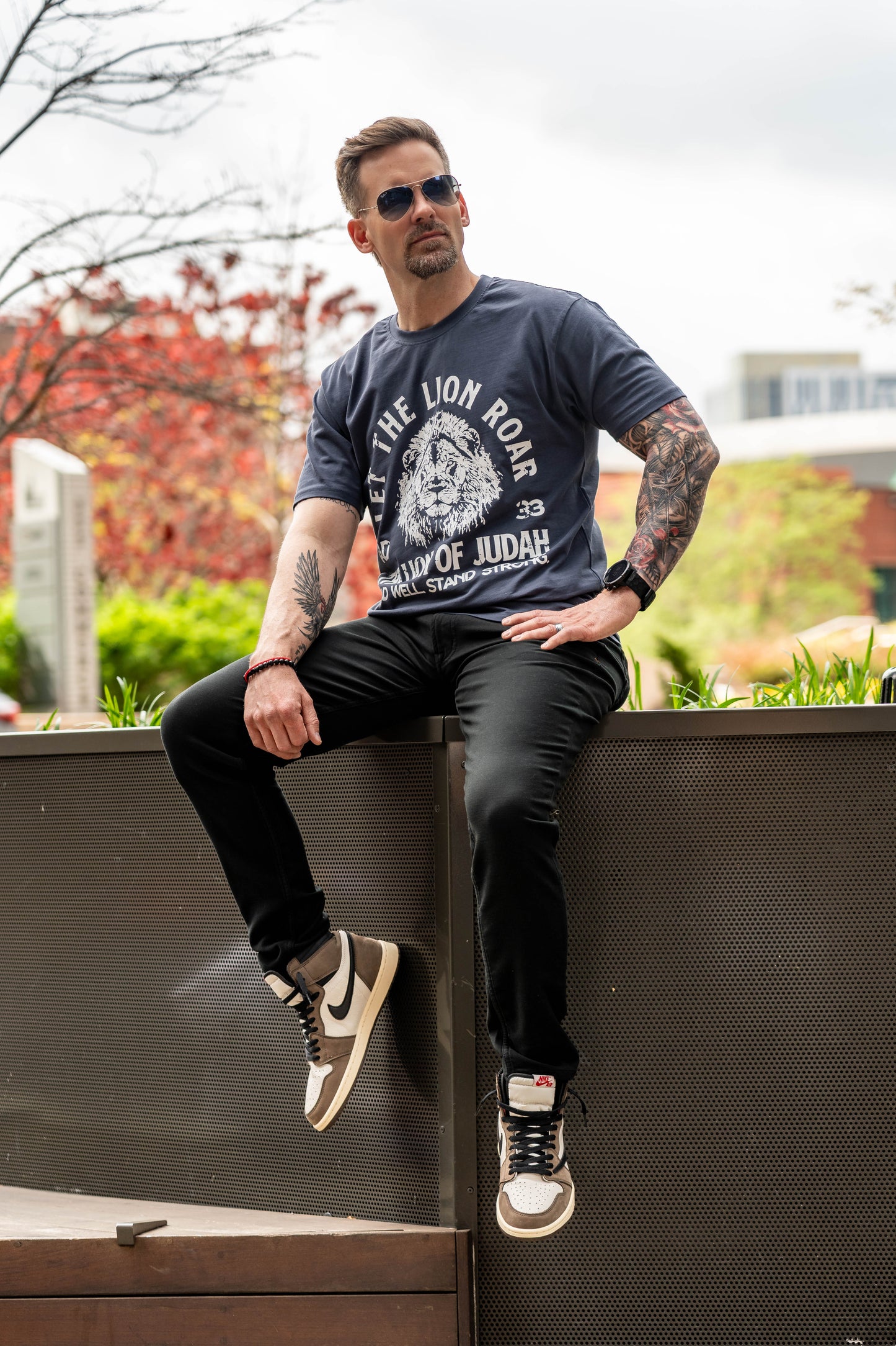 Lion of Judah Tee – Navy | Avahouse Apparel