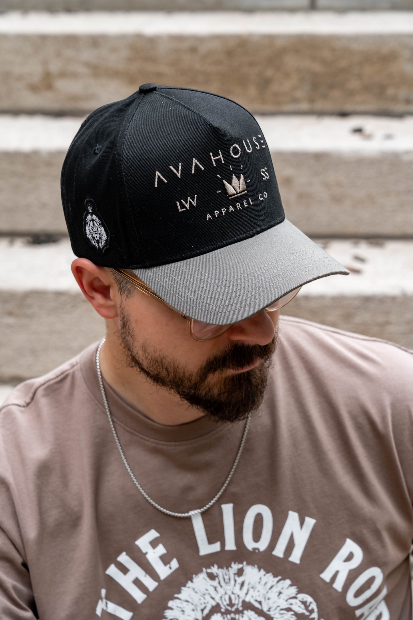 The Original Snapback – Vintage Black / Stone Grey | Avahouse Apparel
