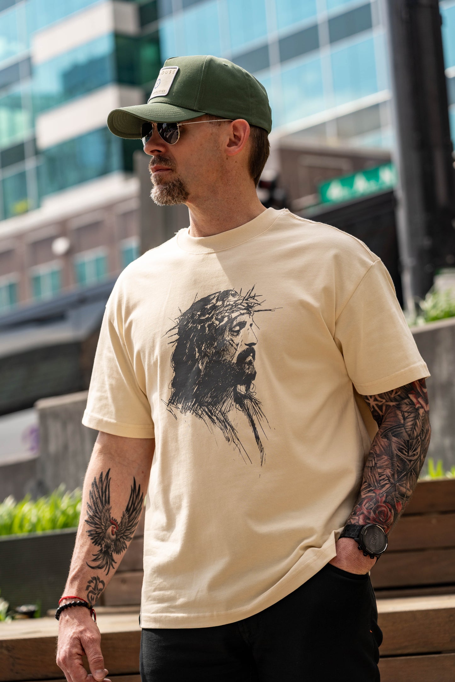 No Greater Love Luxe Cotton Tee – Ivory | Avahouse Apparel