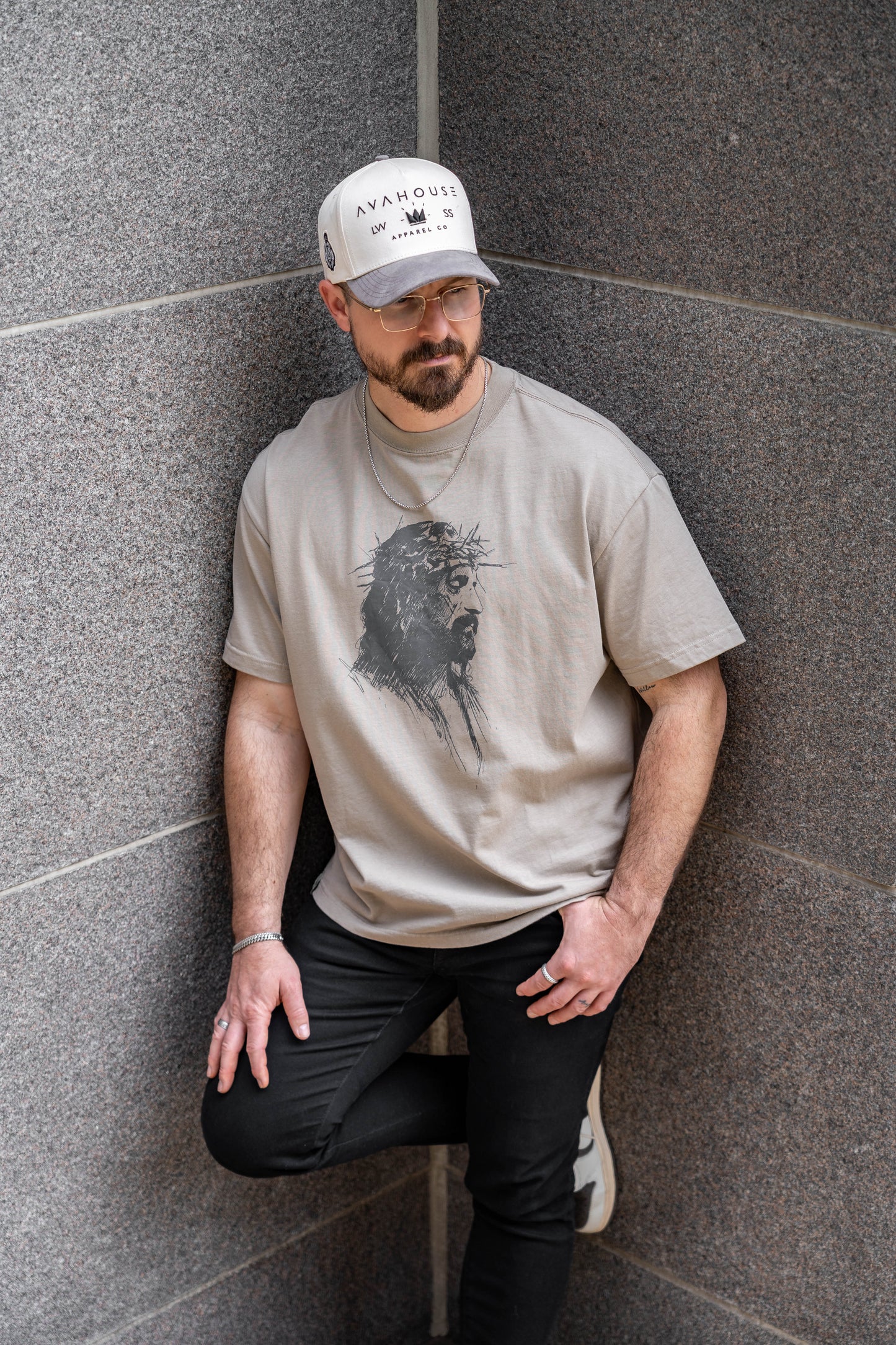 No Greater Love Luxe Cotton Tee – Taupe | Avahouse Apparel