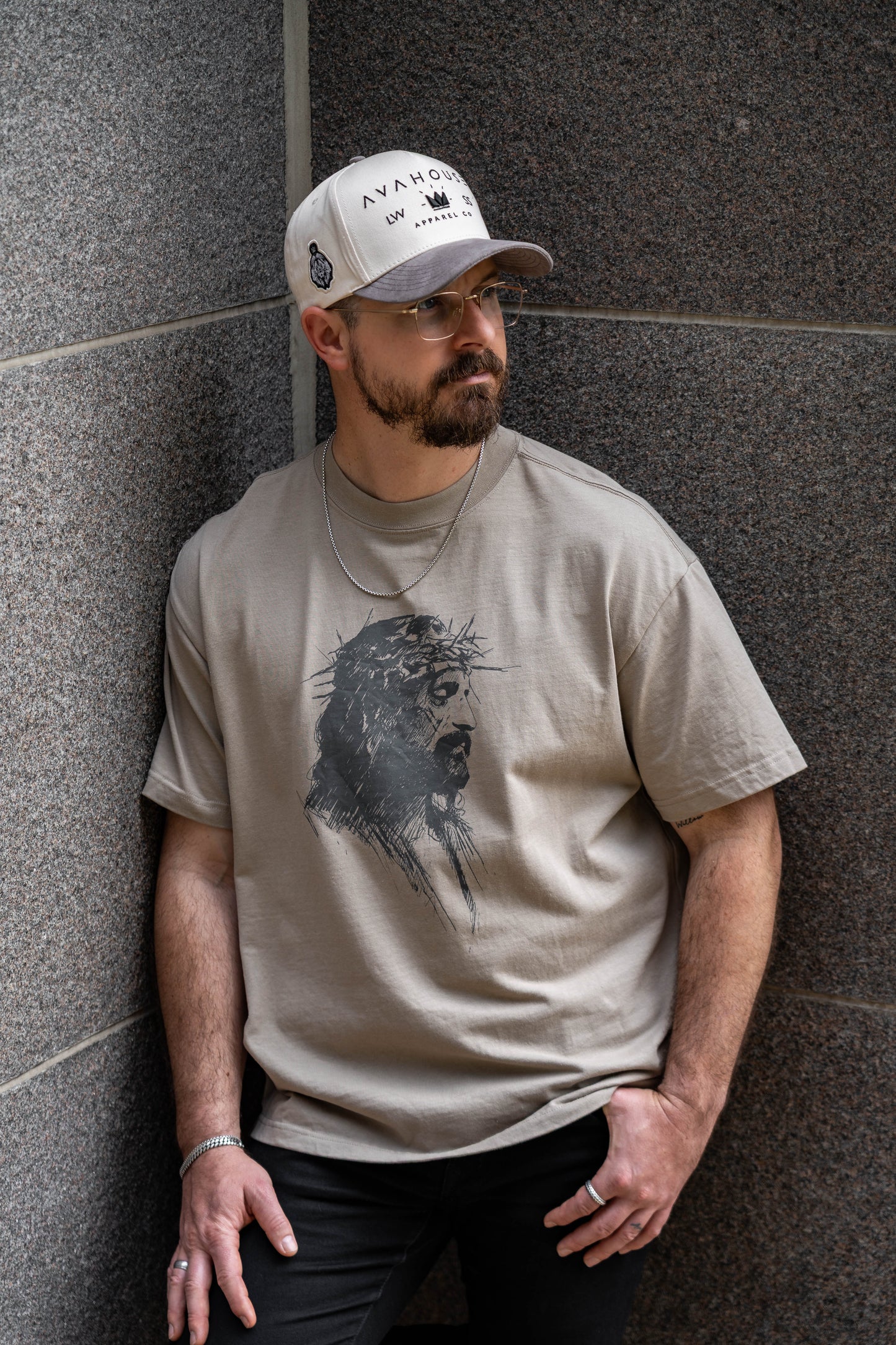 No Greater Love Luxe Cotton Tee – Taupe | Avahouse Apparel