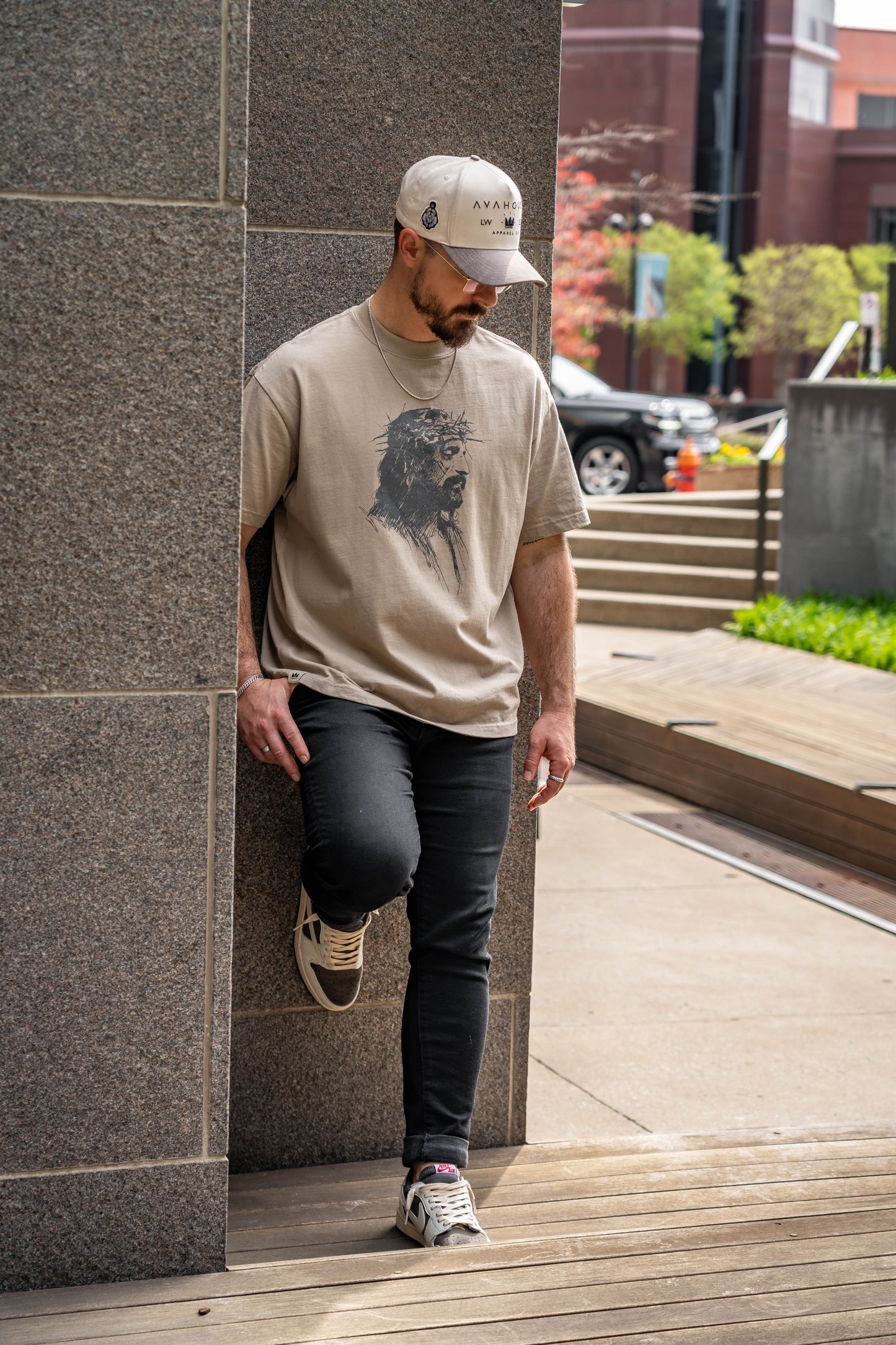 No Greater Love Luxe Cotton Tee – Taupe | Avahouse Apparel