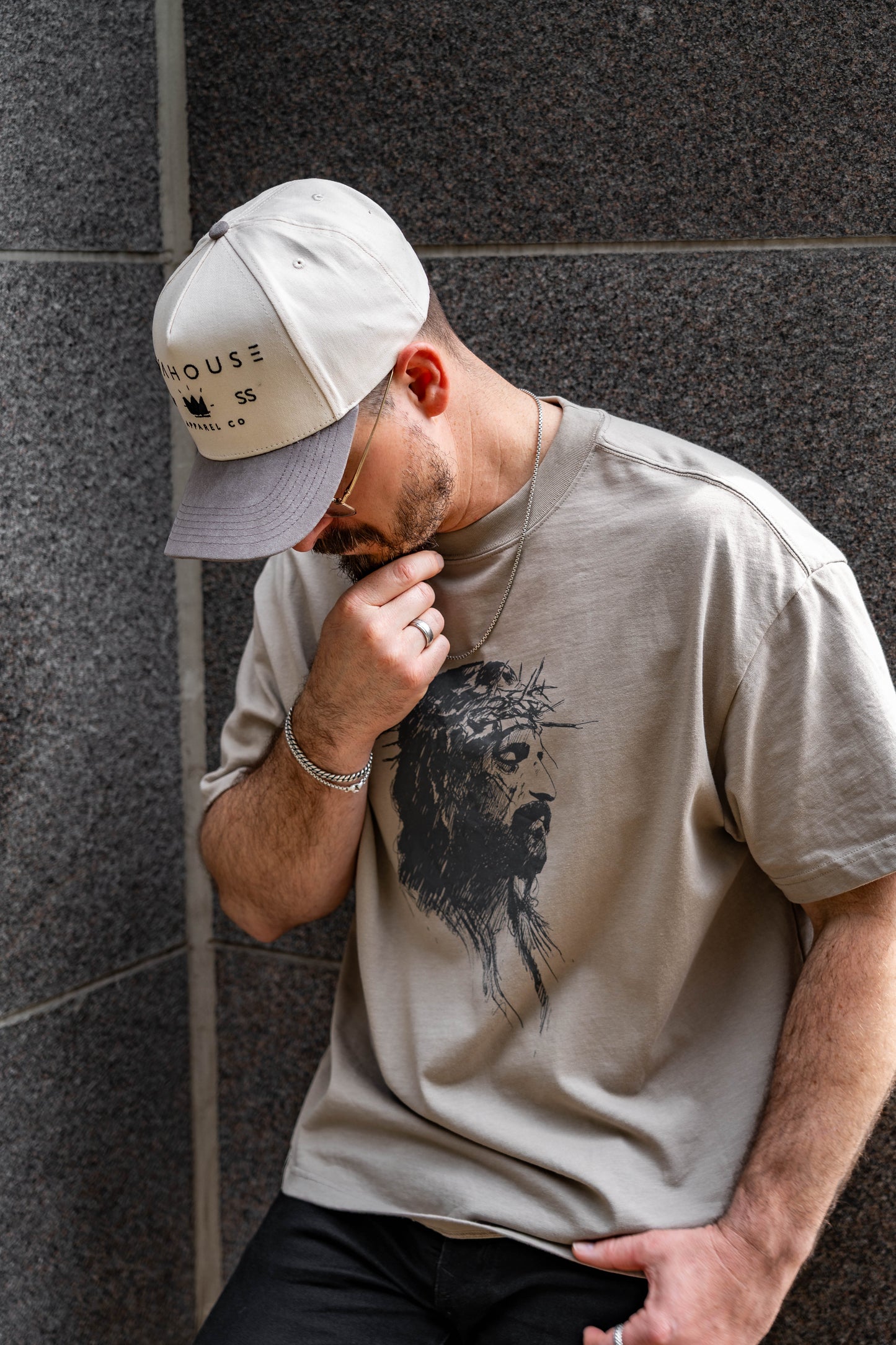No Greater Love Luxe Cotton Tee – Taupe | Avahouse Apparel