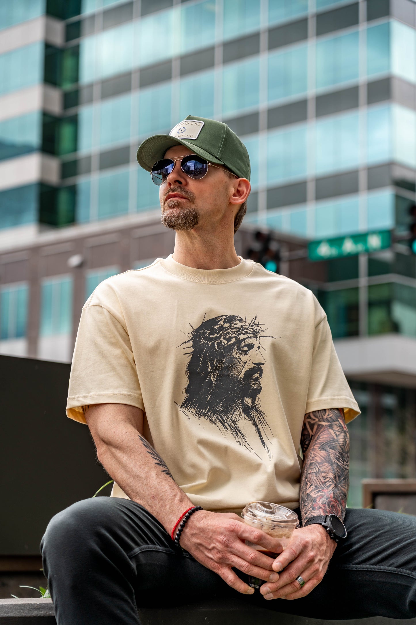 No Greater Love Luxe Cotton Tee – Ivory | Avahouse Apparel