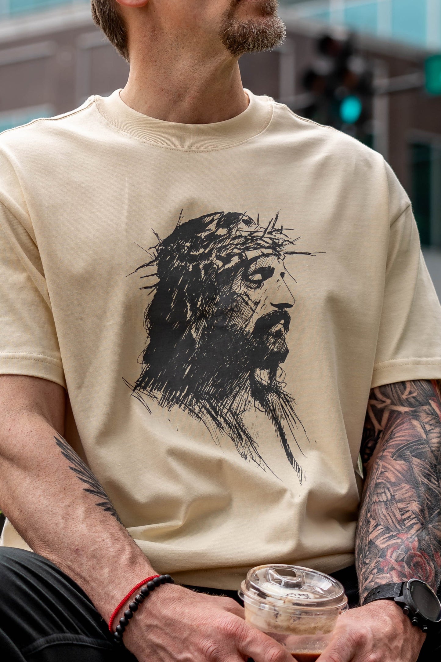 No Greater Love Luxe Cotton Tee – Ivory | Avahouse Apparel