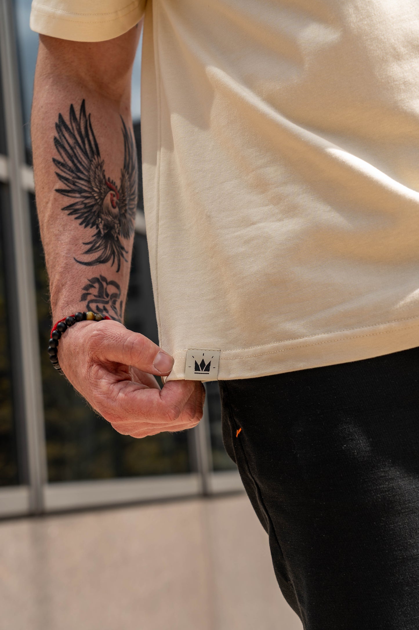 No Greater Love Luxe Cotton Tee – Ivory | Avahouse Apparel