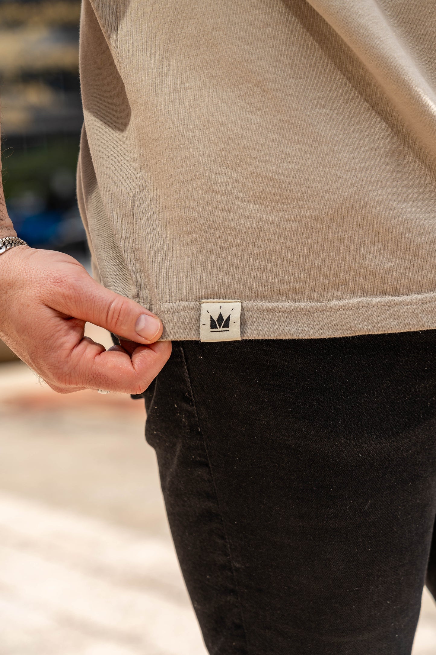 No Greater Love Luxe Cotton Tee – Taupe | Avahouse Apparel