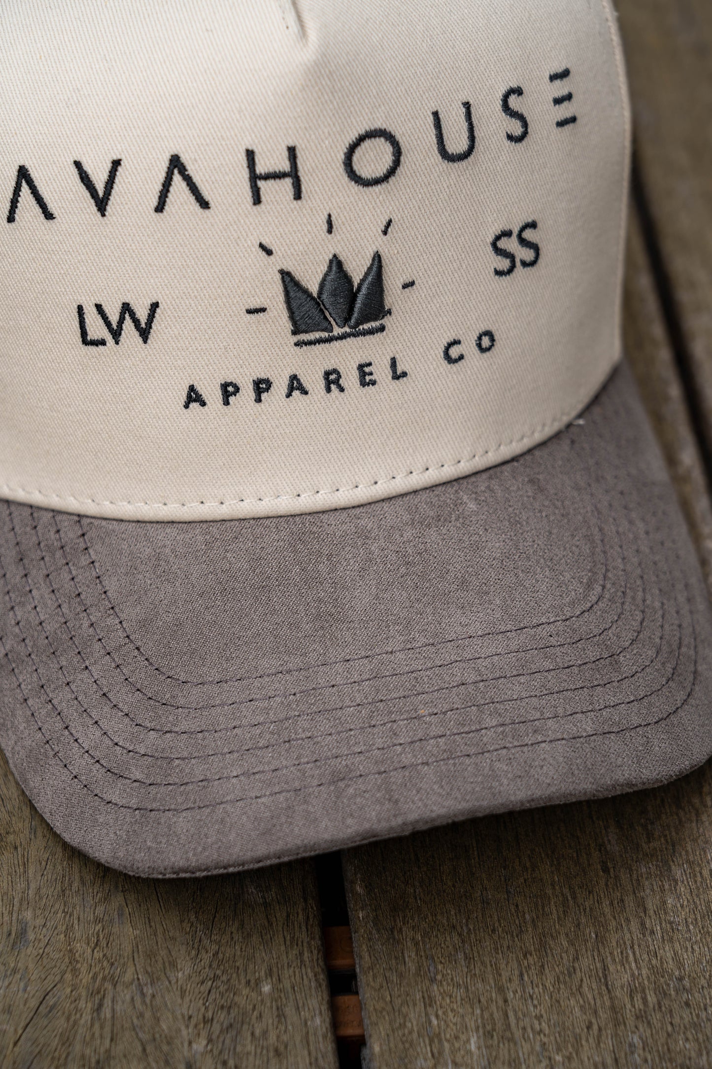 The Original Snapback – Suede Bill Sand / Vintage Taupe | Avahouse Apparel