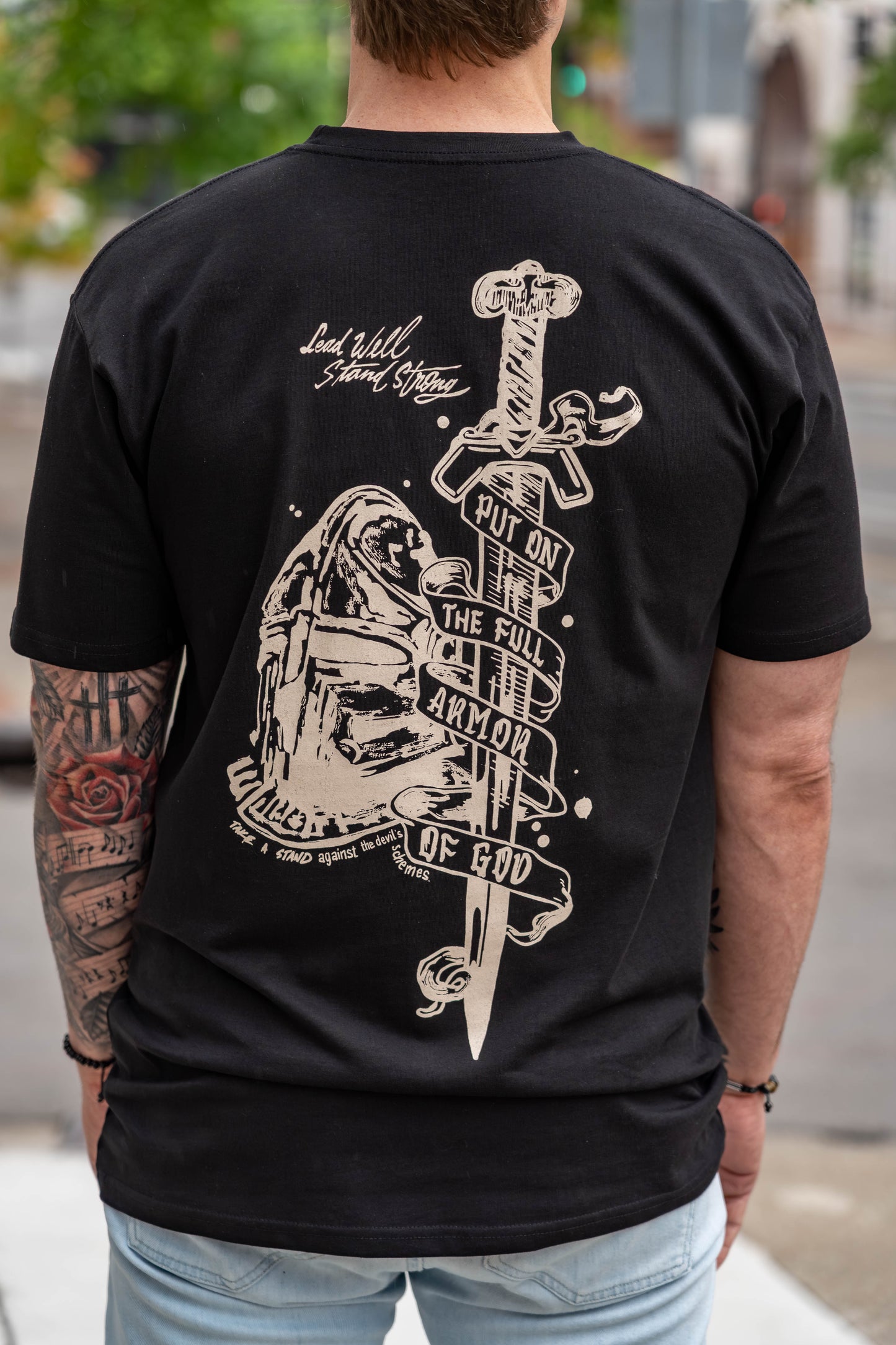 Armor of God Tee – Black | Avahouse Apparel - Hurtarte Studio Collab Collab (Preorder Now)