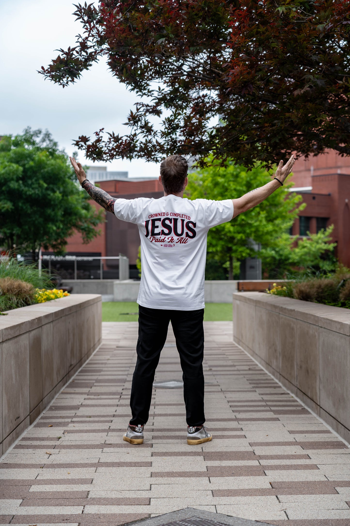 JESUS PAID IT ALL Premium Cotton Tee