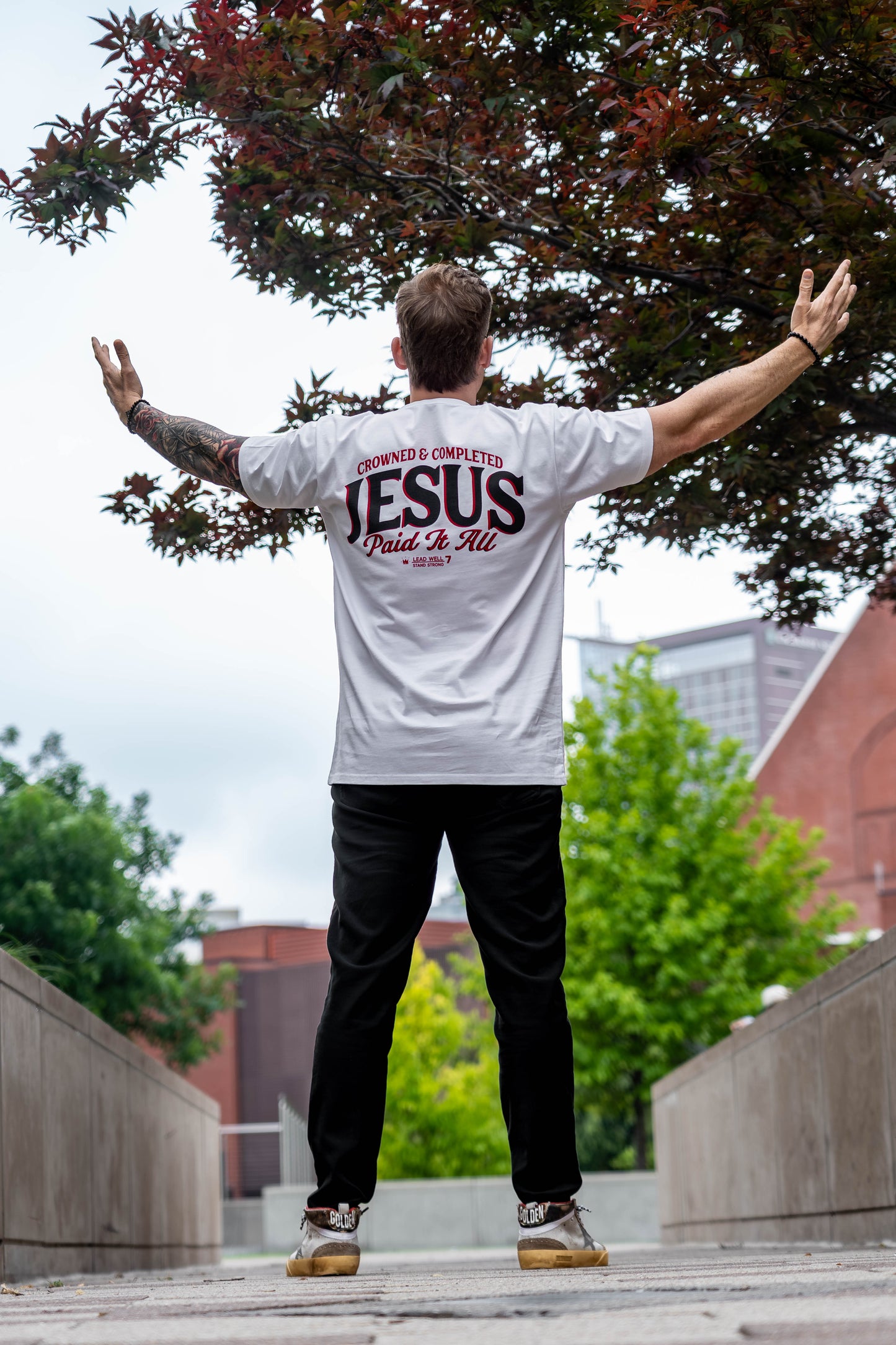 JESUS PAID IT ALL Premium Cotton Tee