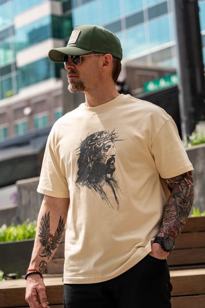No Greater Love Luxe Cotton Tee – Ivory | Avahouse Apparel