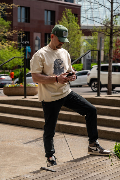 No Greater Love Luxe Cotton Tee – Ivory | Avahouse Apparel