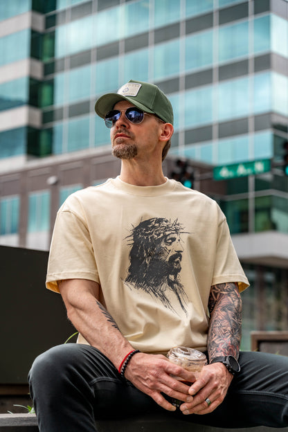No Greater Love Luxe Cotton Tee – Ivory | Avahouse Apparel