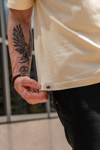 No Greater Love Luxe Cotton Tee – Ivory | Avahouse Apparel