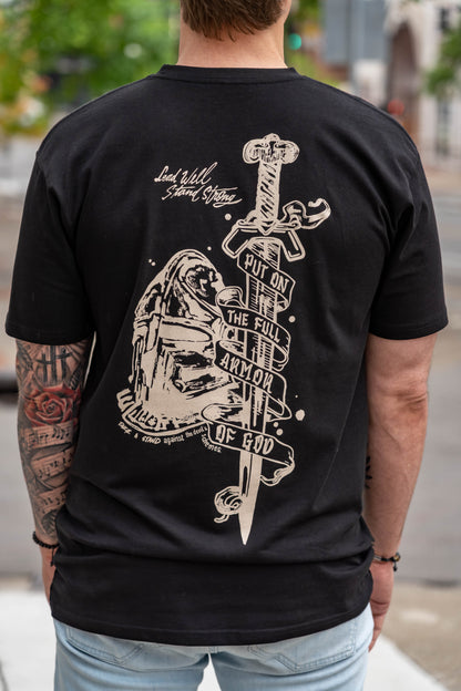 Armor of God Tee – Black | Avahouse Apparel - Hurtarte Studio Collab Collab (Preorder Now)