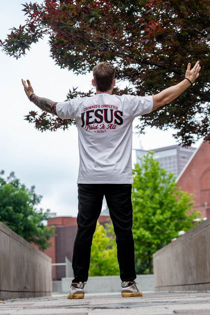 JESUS PAID IT ALL Premium Cotton Tee