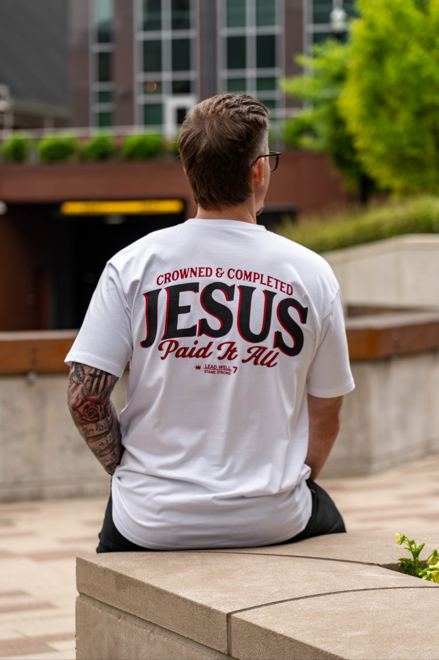 JESUS PAID IT ALL Premium Cotton Tee