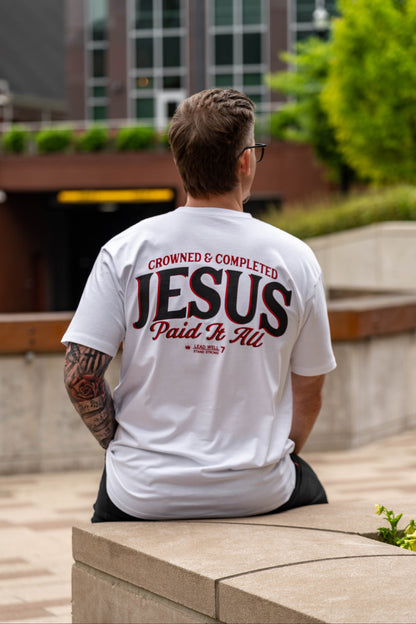 JESUS PAID IT ALL Premium Cotton Tee