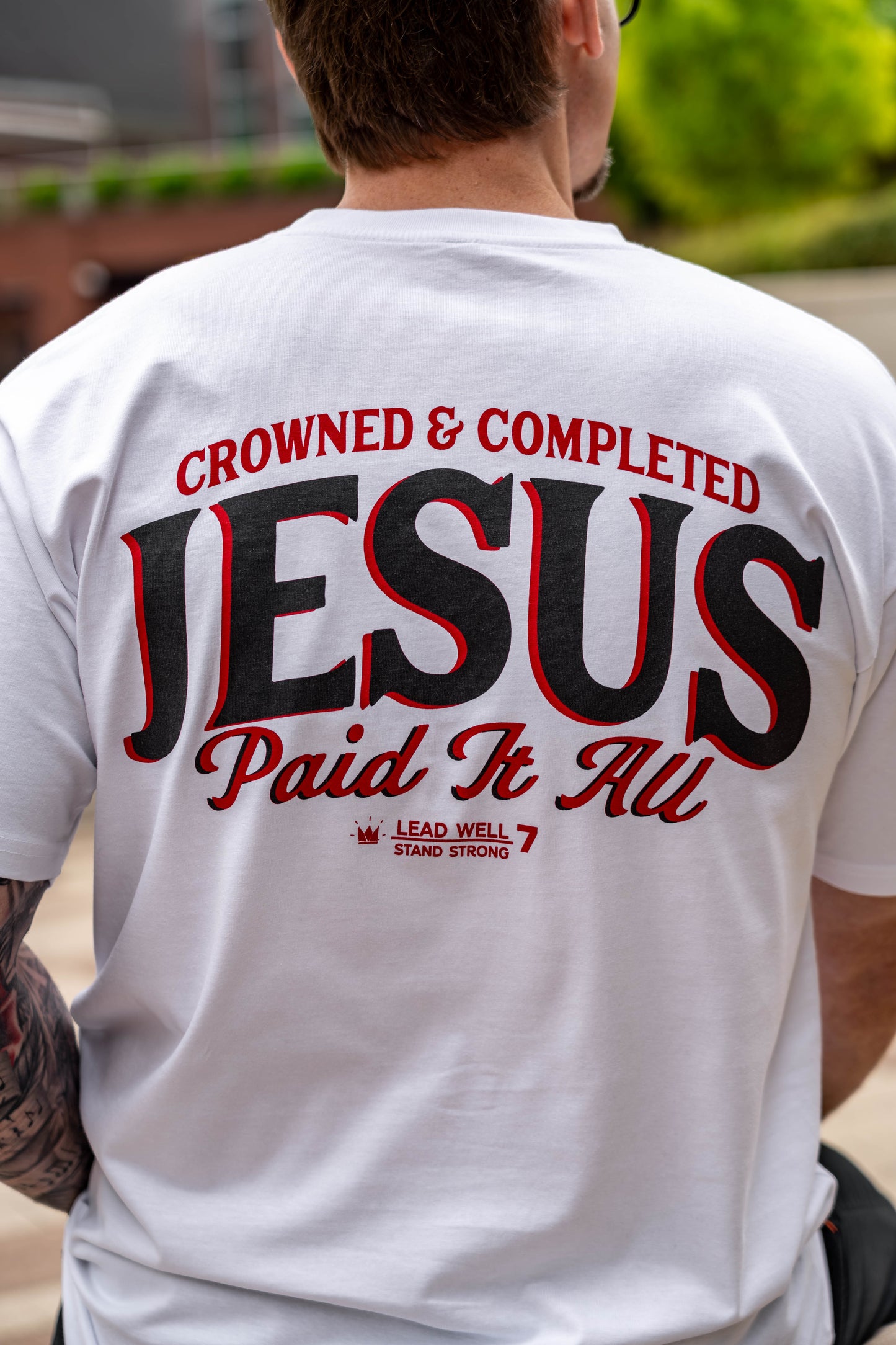JESUS PAID IT ALL Premium Cotton Tee
